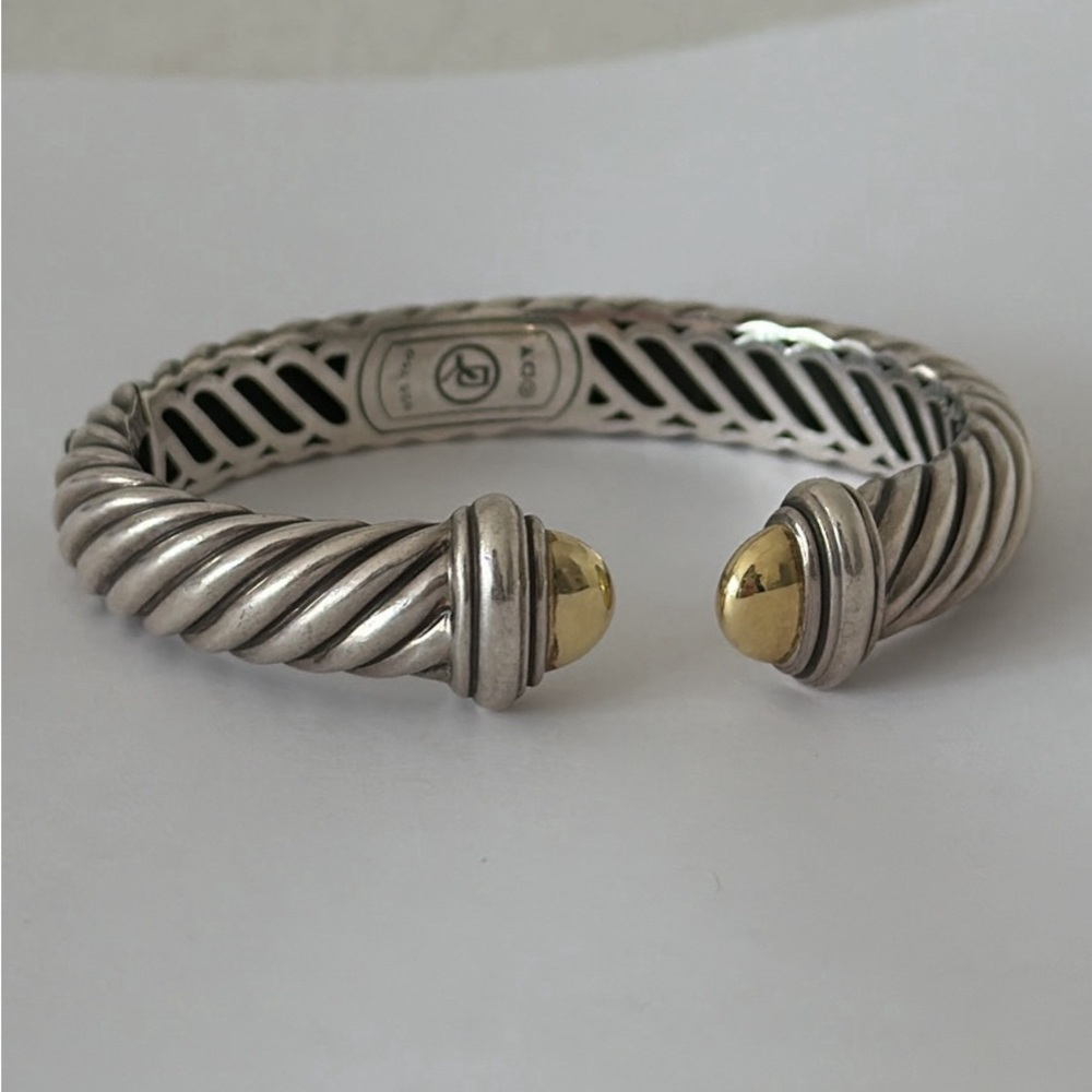 David Yurman Sterling Silver and 18K Gold Waverly Bracelet